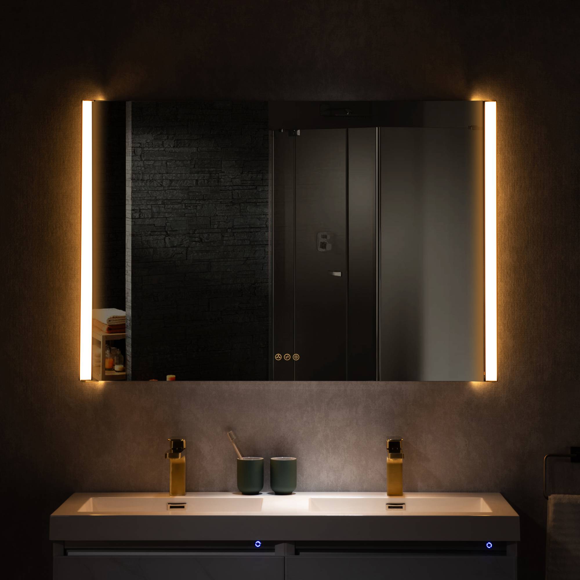 Binary 48″ LED Mirror - Shop at Home Craft Studio - 2