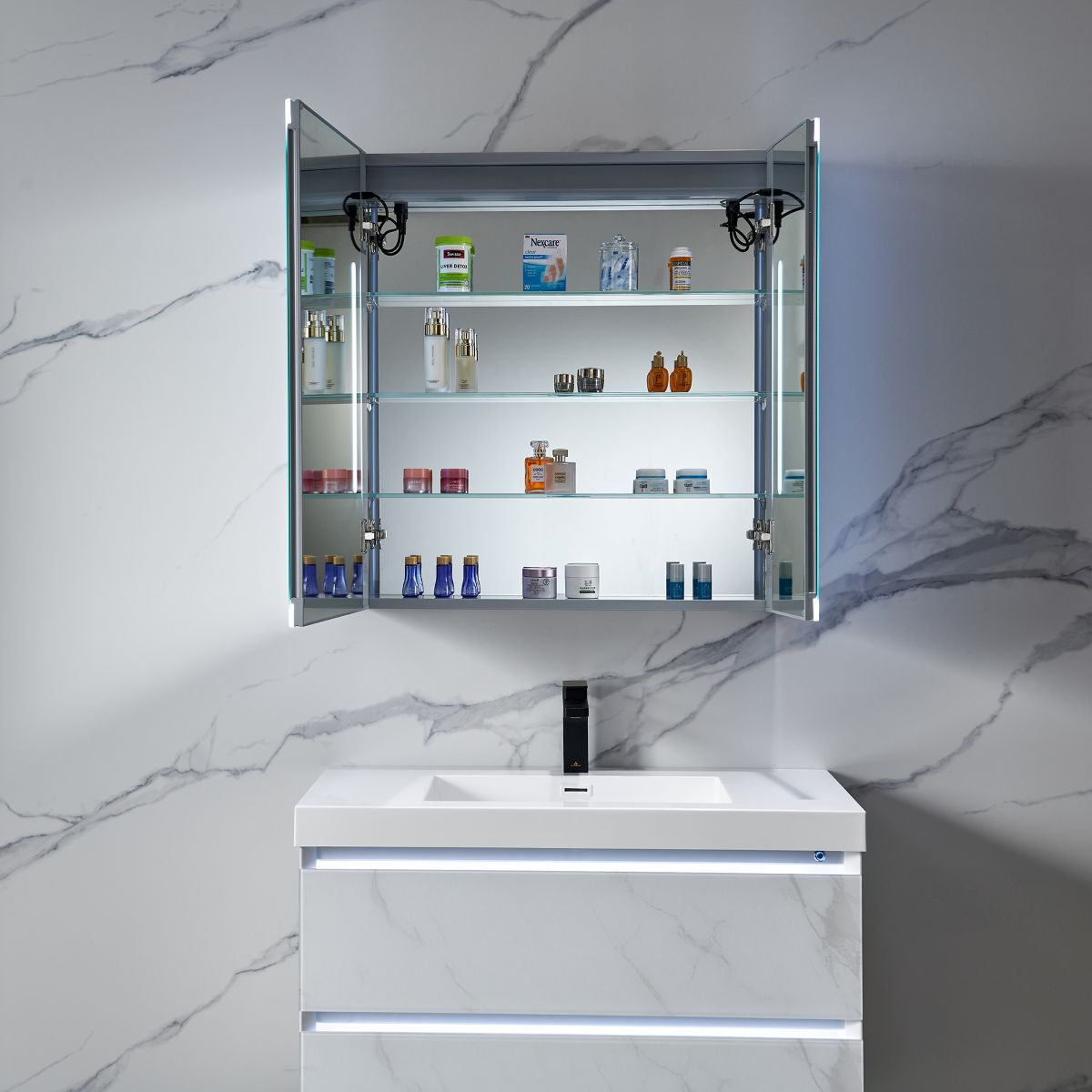 Capella – 30 Inch LED Medicine Cabinet - Shop at Home Craft Studio - 10