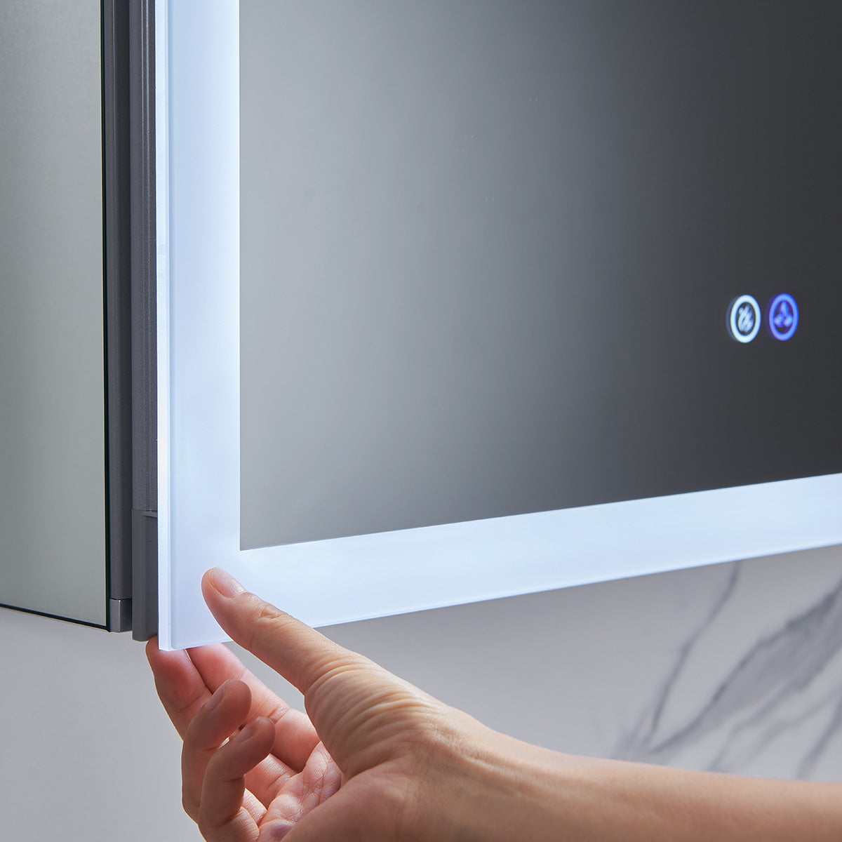 Capella – 36 Inch LED Medicine Cabinet - Shop at Home Craft Studio - 6