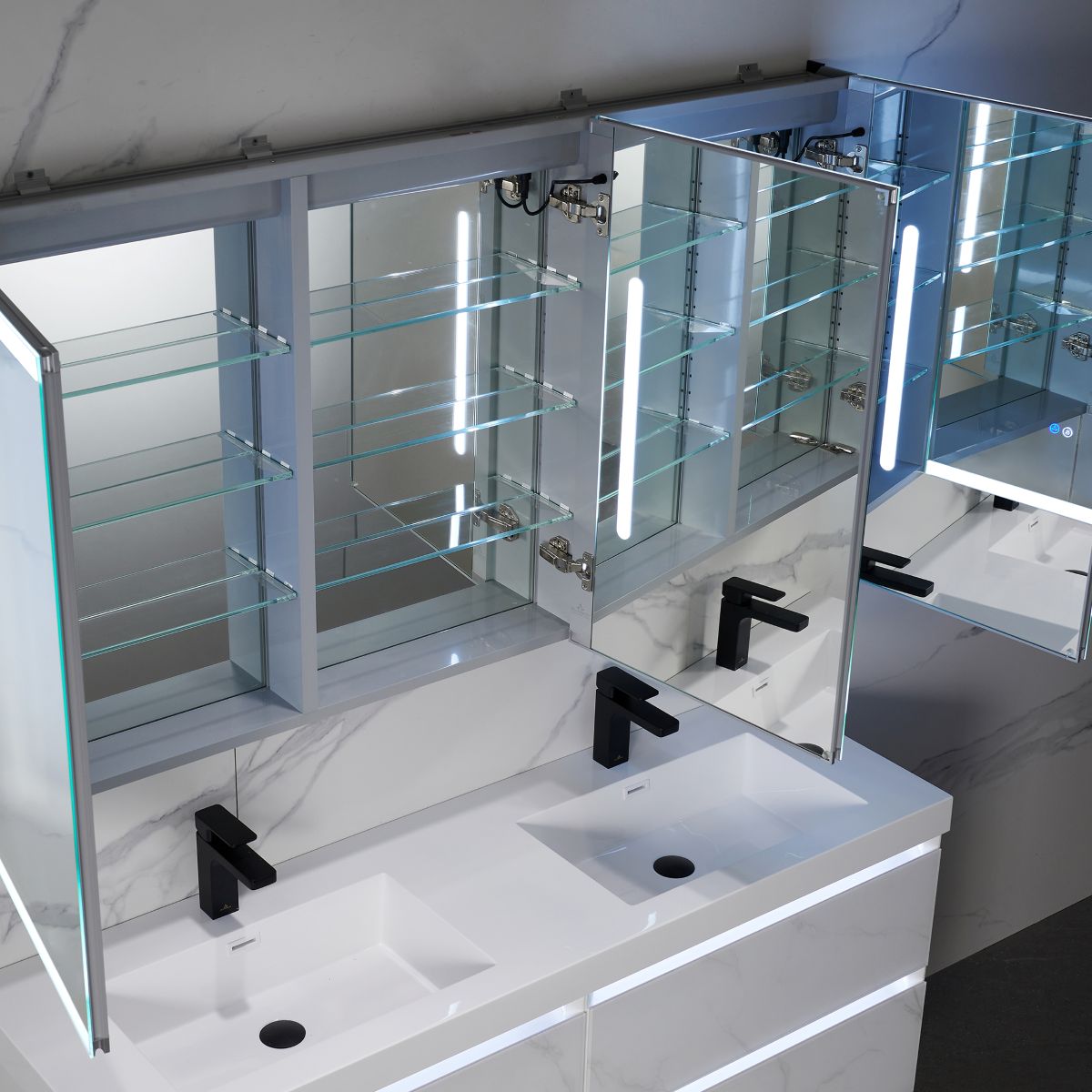 Capella – 60 Inch LED Medicine Cabinet - Shop at Home Craft Studio - 5
