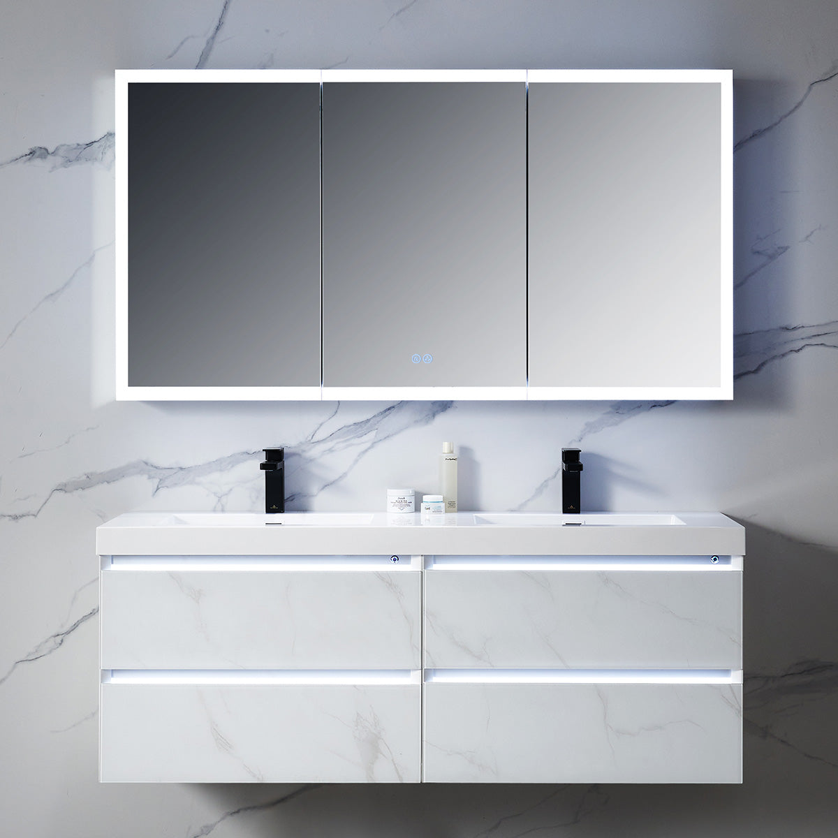 Capella – 60 Inch LED Medicine Cabinet - Shop at Home Craft Studio - 11