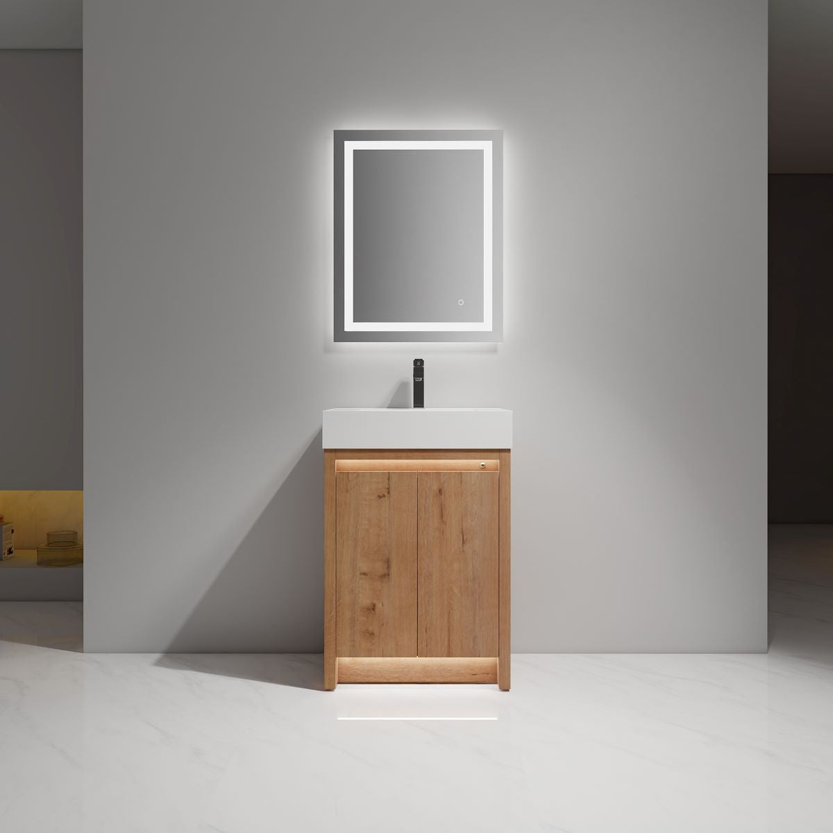 Capri 24″ Vanity (Dual LED Illuminated) - Shop at Home Craft Studio - 1