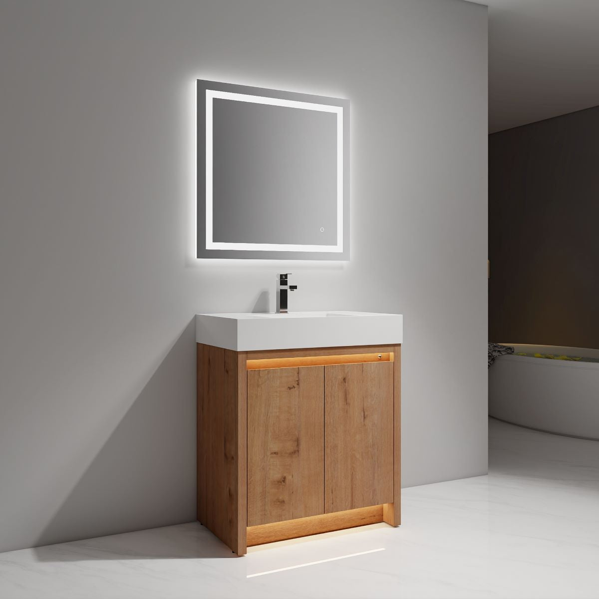 Capri 30″ Vanity (Dual LED Illuminated) - Shop at Home Craft Studio - 2