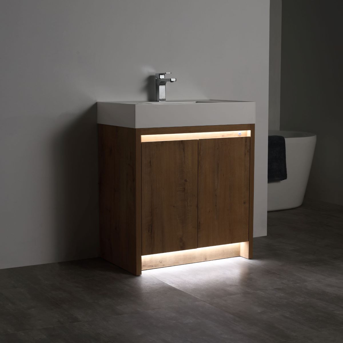 Capri 30″ Vanity (Dual LED Illuminated) - Shop at Home Craft Studio - 6