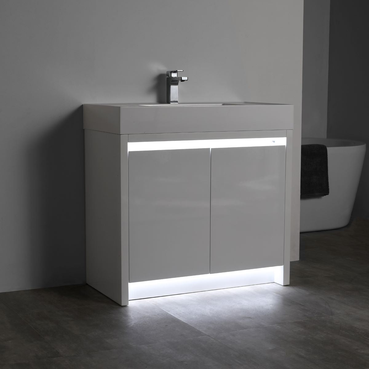 Capri 36″ Vanity (Dual LED Illuminated) - Shop at Home Craft Studio - 6