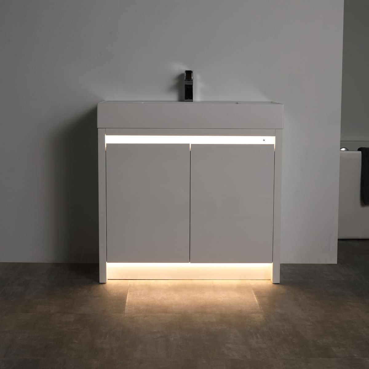 Capri 36″ Vanity (Dual LED Illuminated) - Shop at Home Craft Studio - 7