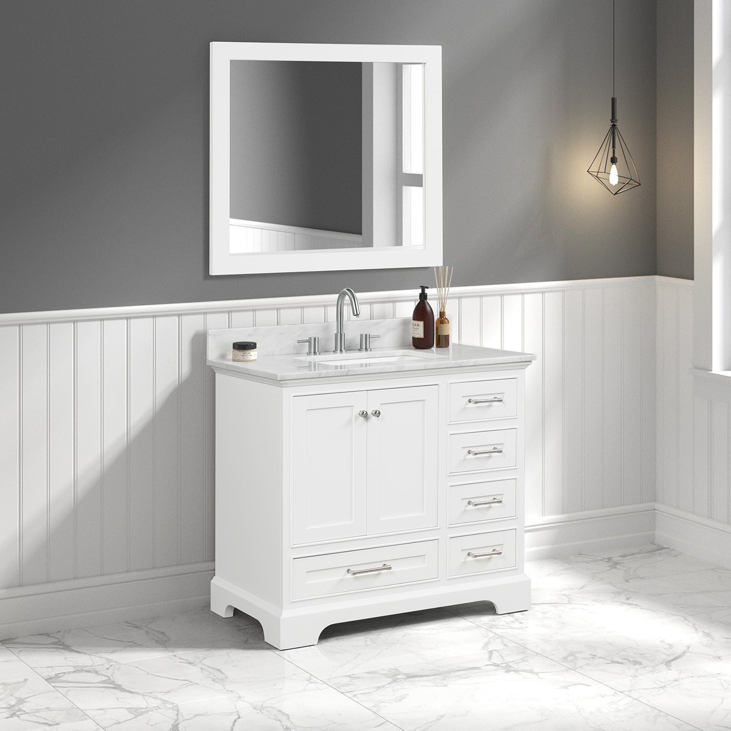 Copenhagen 36″ Vanity - Shop at Home Craft Studio - 2