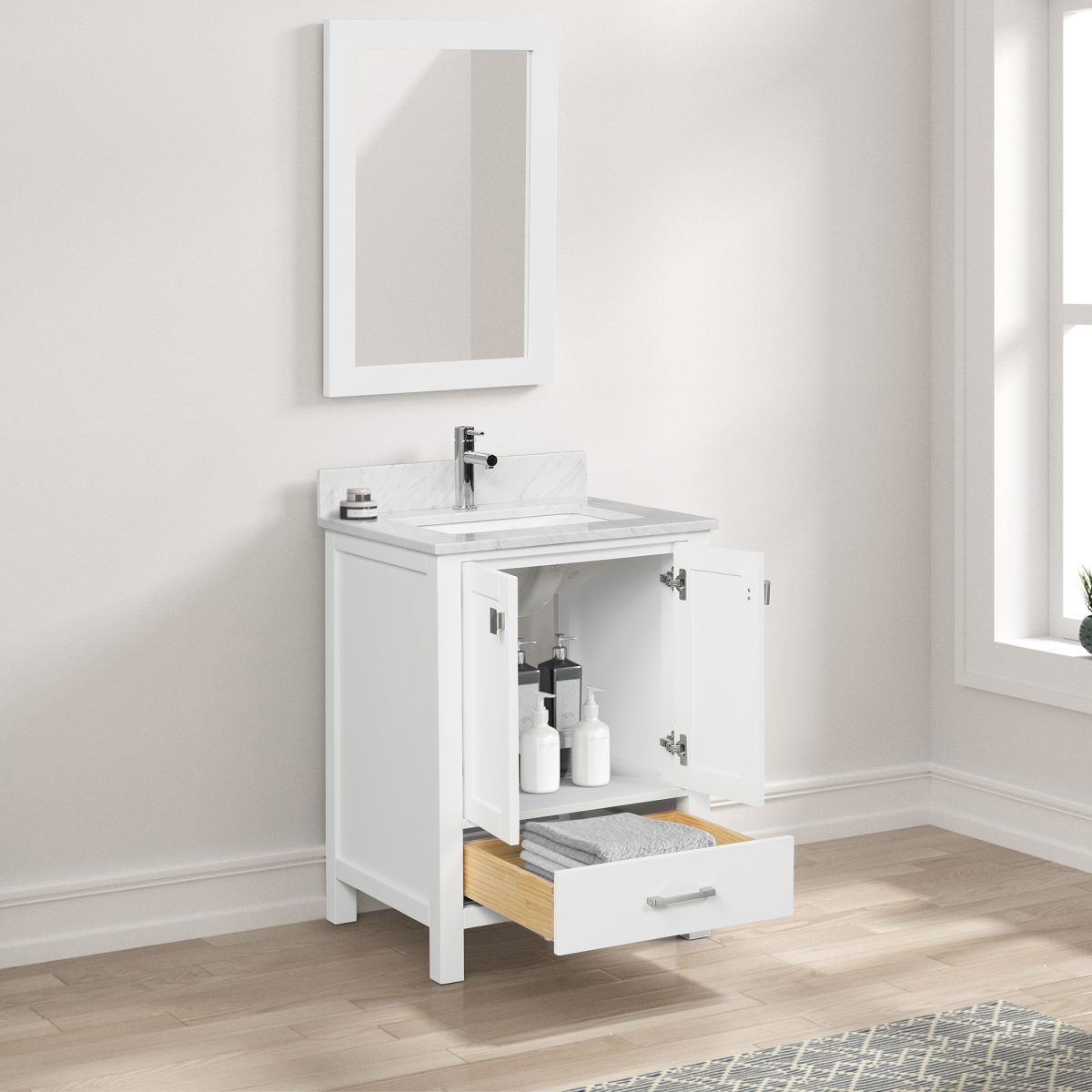 Geneva 24″ Vanity - Shop at Home Craft Studio - 4