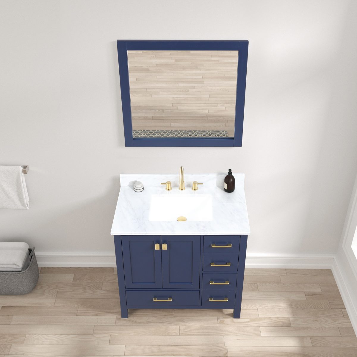 Geneva 36″ Vanity - Shop at Home Craft Studio - 4