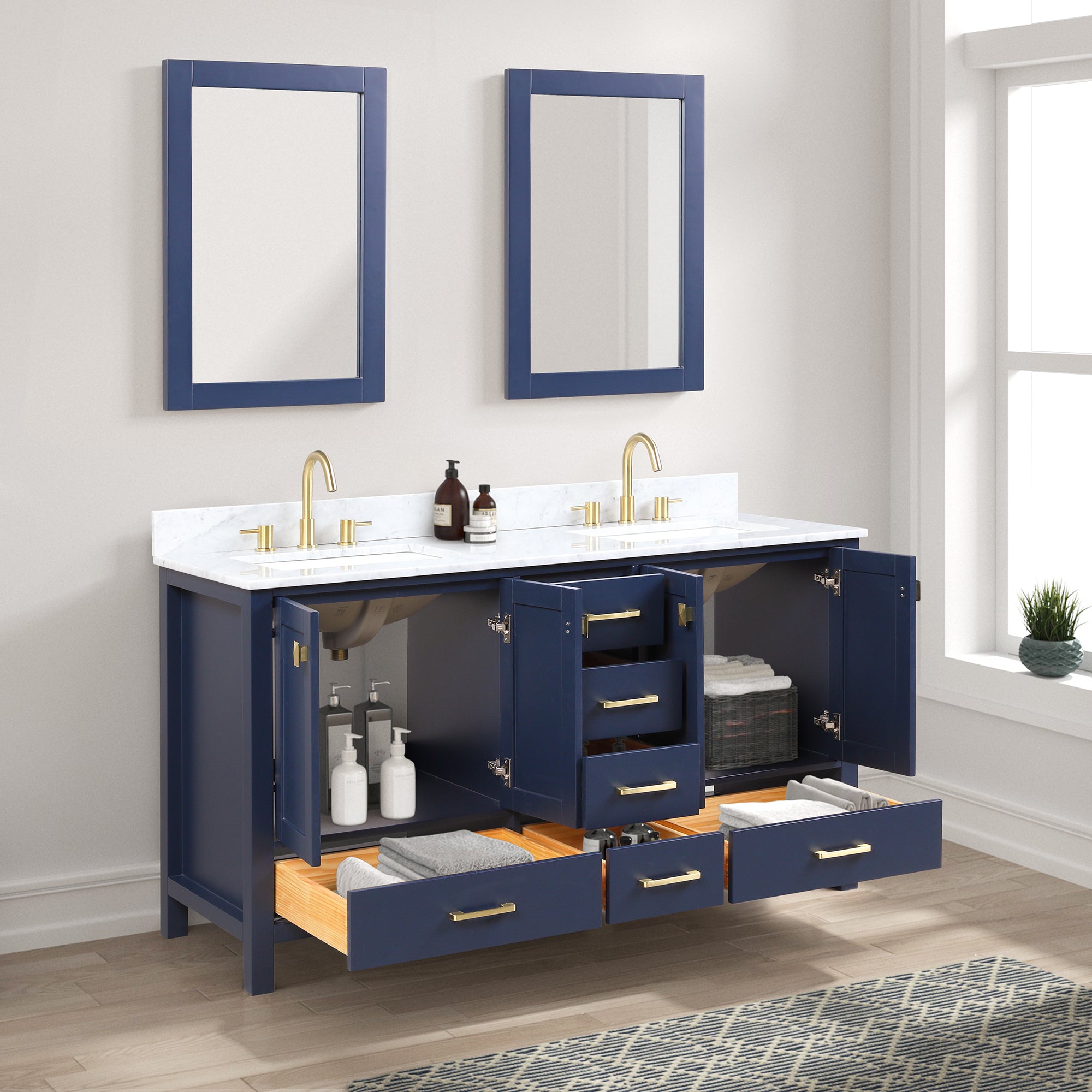 Geneva 60″ Vanity - Shop at Home Craft Studio - 3