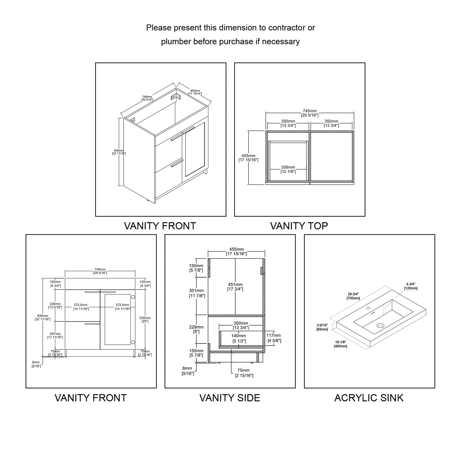 Hanover 30″ Vanity - Shop at Home Craft Studio - 6