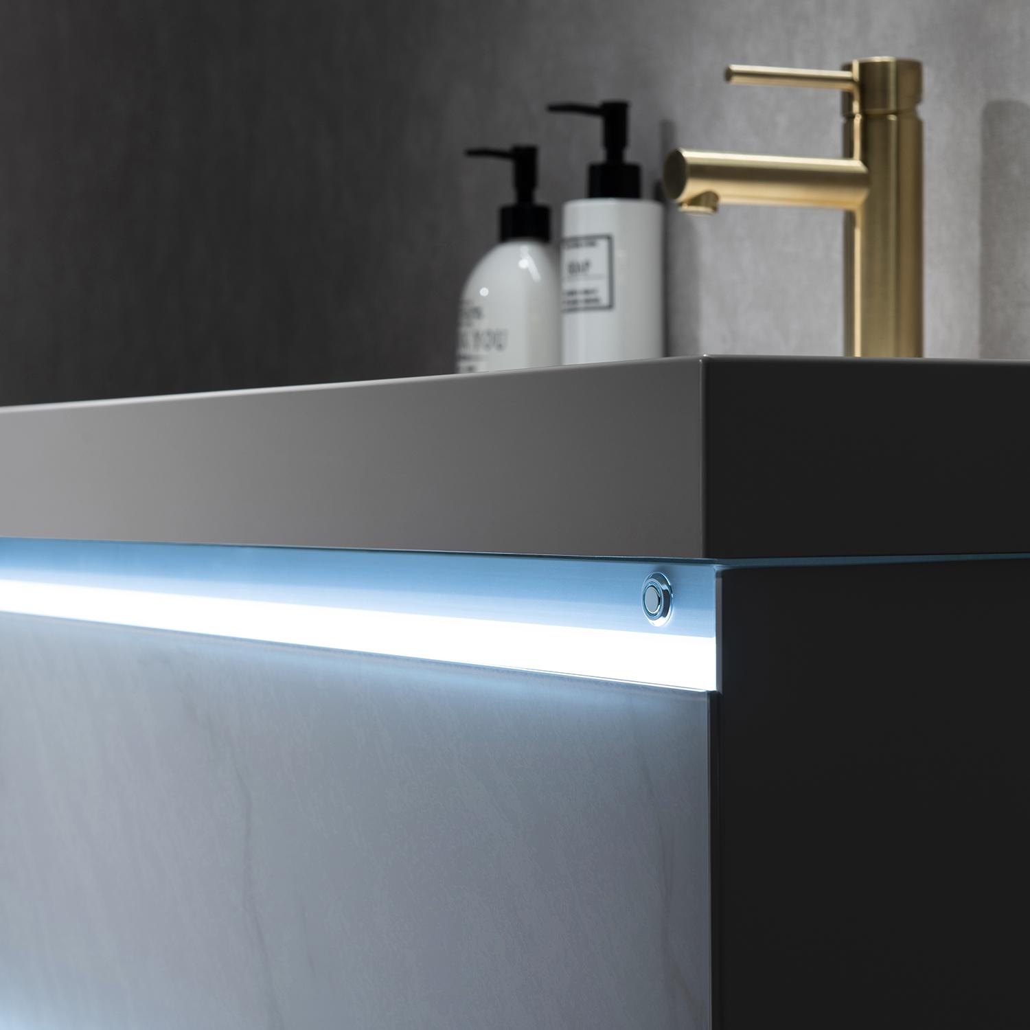 Jena 24 Inch Vanity(LED Illuminated) - Shop at Home Craft Studio - 4