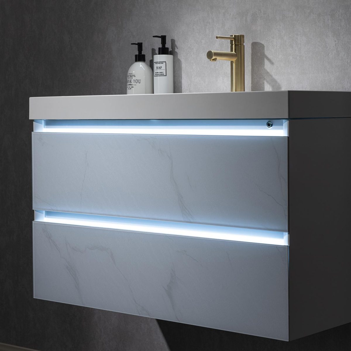 Jena 36 Inch Vanity(LED Illuminated) - Shop at Home Craft Studio - 4