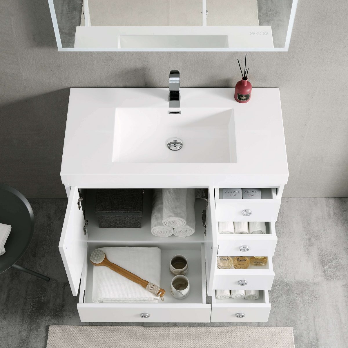 Lyon 36 Inch Vanity - Shop at Home Craft Studio - 5