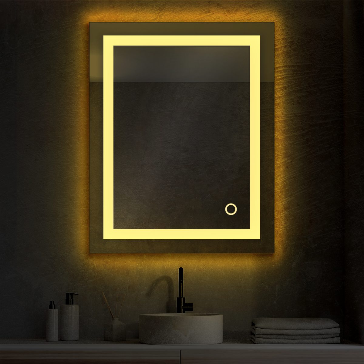 Lyra 24 x 30 Inch LED Mirror - Shop at Home Craft Studio - 6