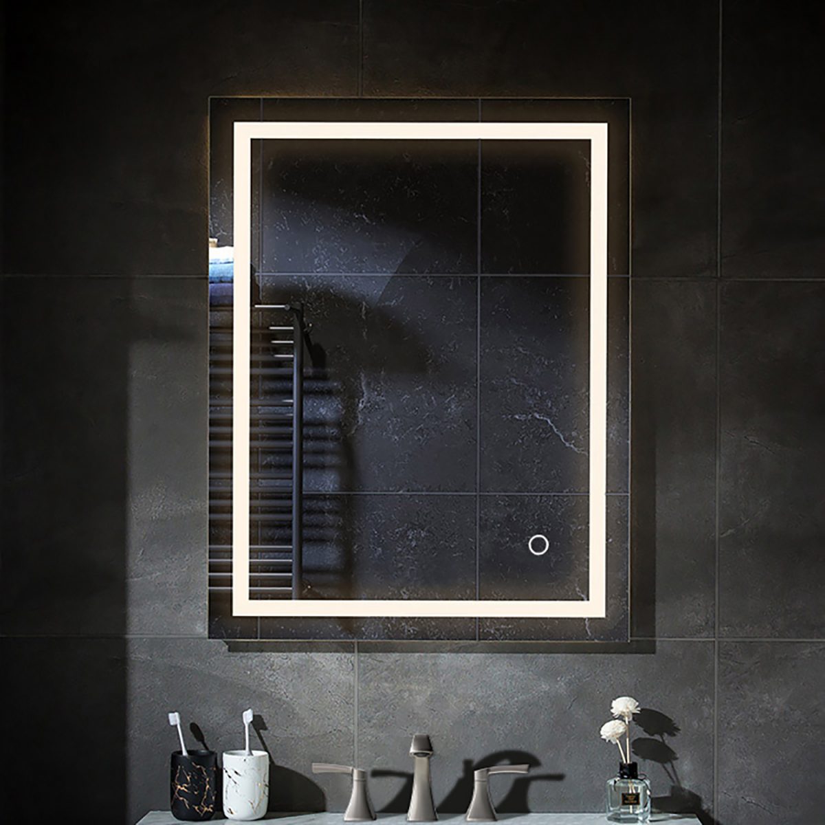 Lyra 24 x 30 Inch LED Mirror - Shop at Home Craft Studio - 17