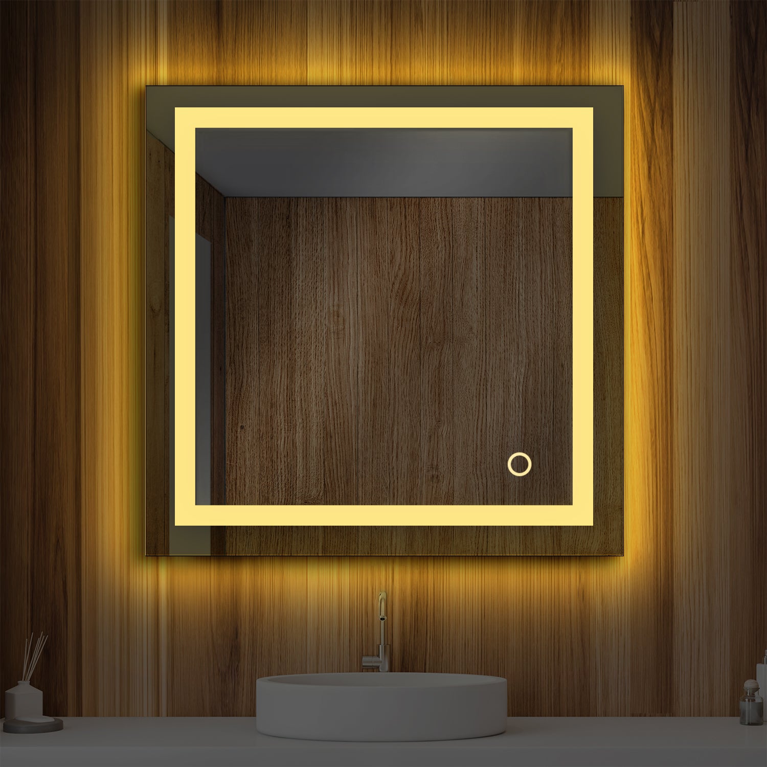 Lyra 30 x 30 Inch LED Mirror - Shop at Home Craft Studio - 2
