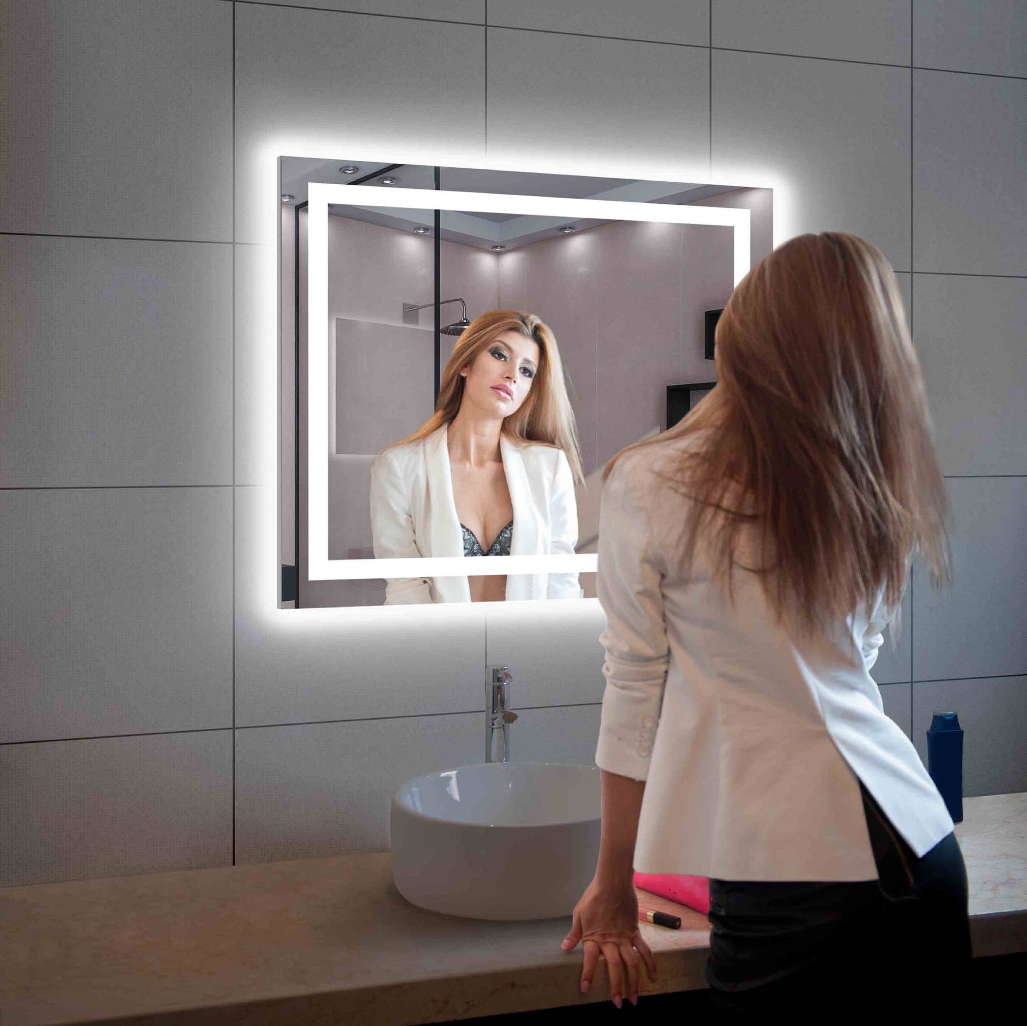 Lyra 36 x 30 Inch LED Mirror - Shop at Home Craft Studio - 8