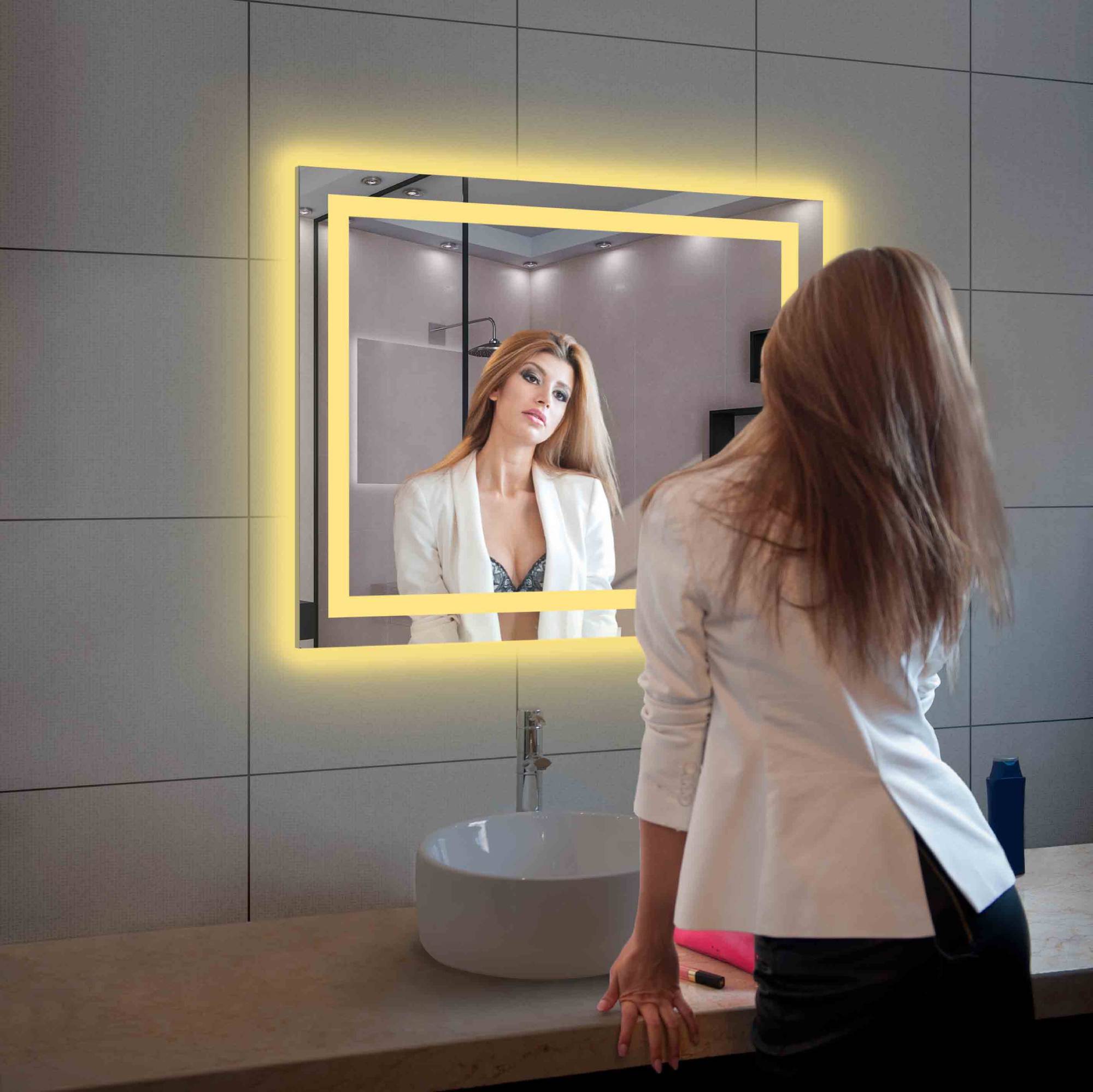 Lyra 36 x 30 Inch LED Mirror - Shop at Home Craft Studio - 9