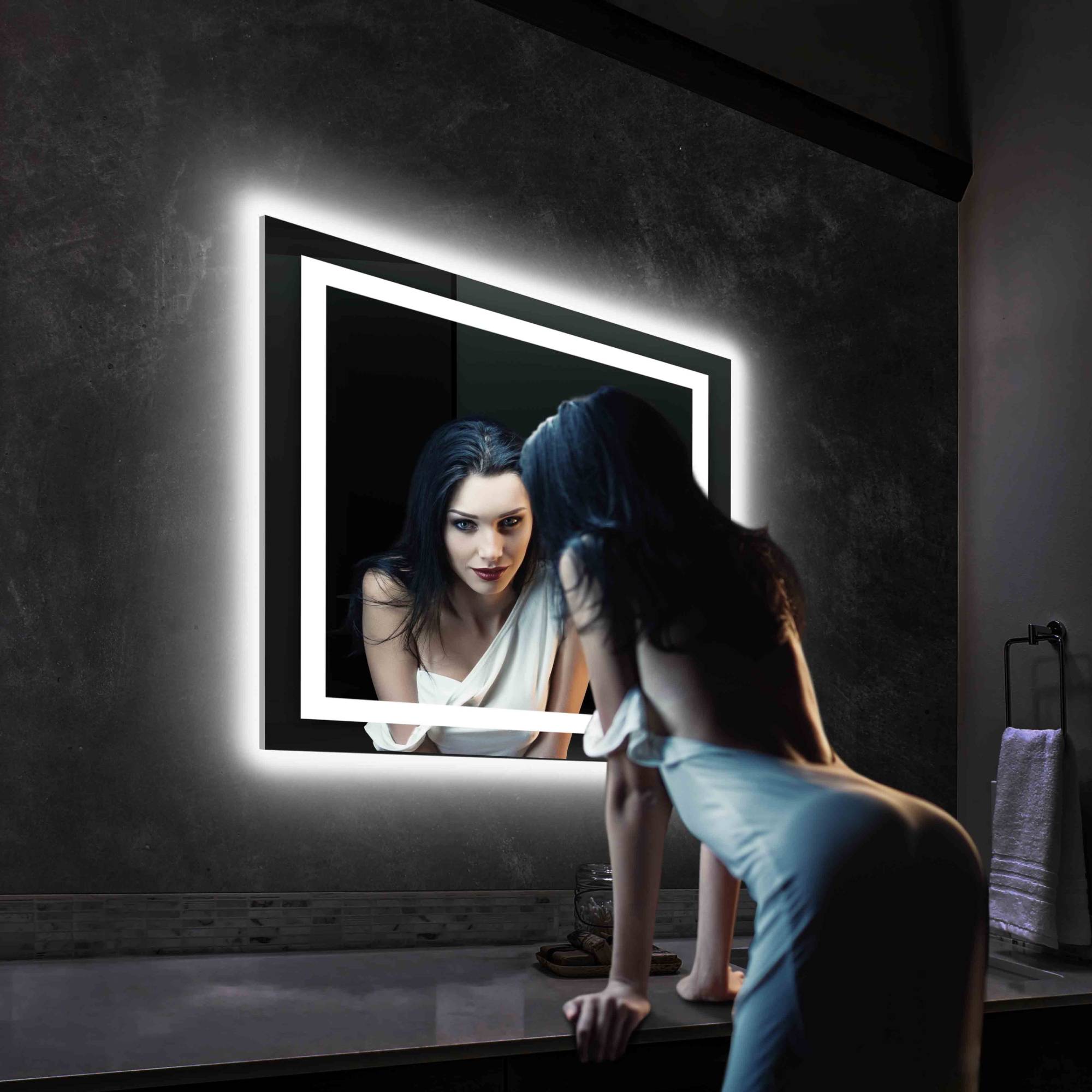 Lyra 36 x 30 Inch LED Mirror - Shop at Home Craft Studio - 10