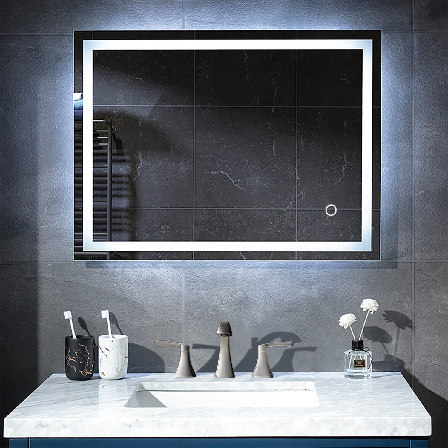 Lyra 36 x 30 Inch LED Mirror - Shop at Home Craft Studio - 13