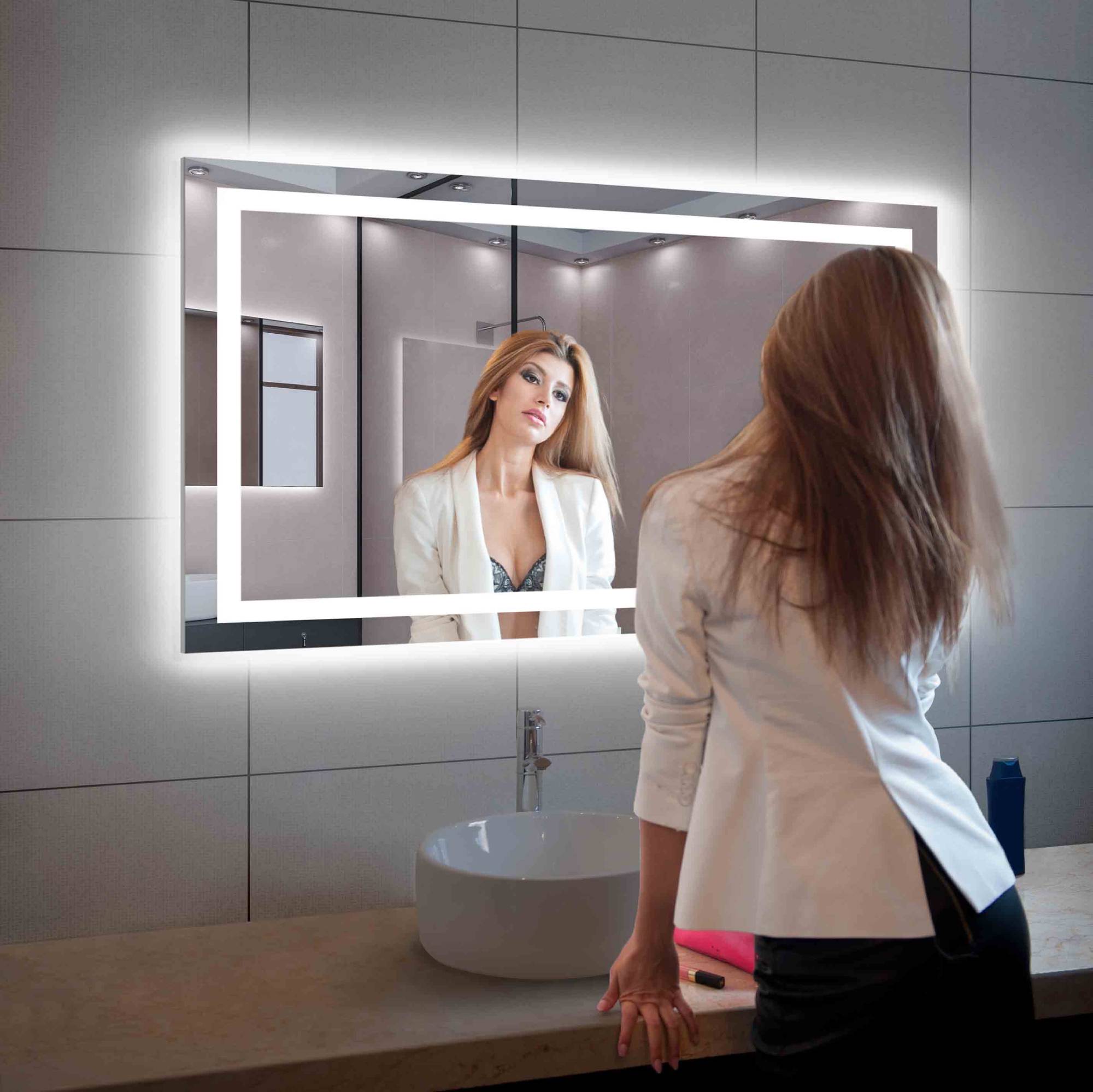 Lyra 48 x 30 Inch LED Mirror - Shop at Home Craft Studio - 8