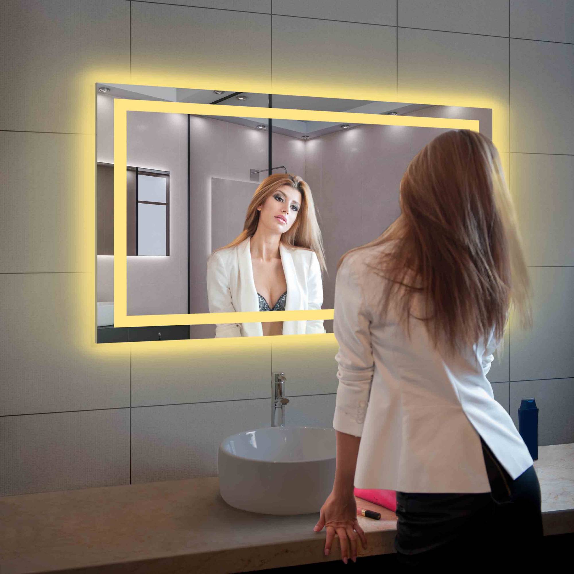 Lyra 48 x 30 Inch LED Mirror - Shop at Home Craft Studio - 9