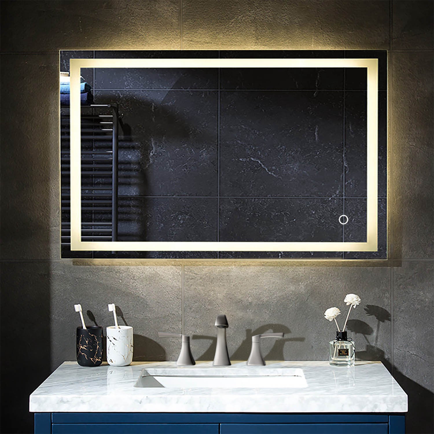 Lyra 48 x 30 Inch LED Mirror - Shop at Home Craft Studio - 15