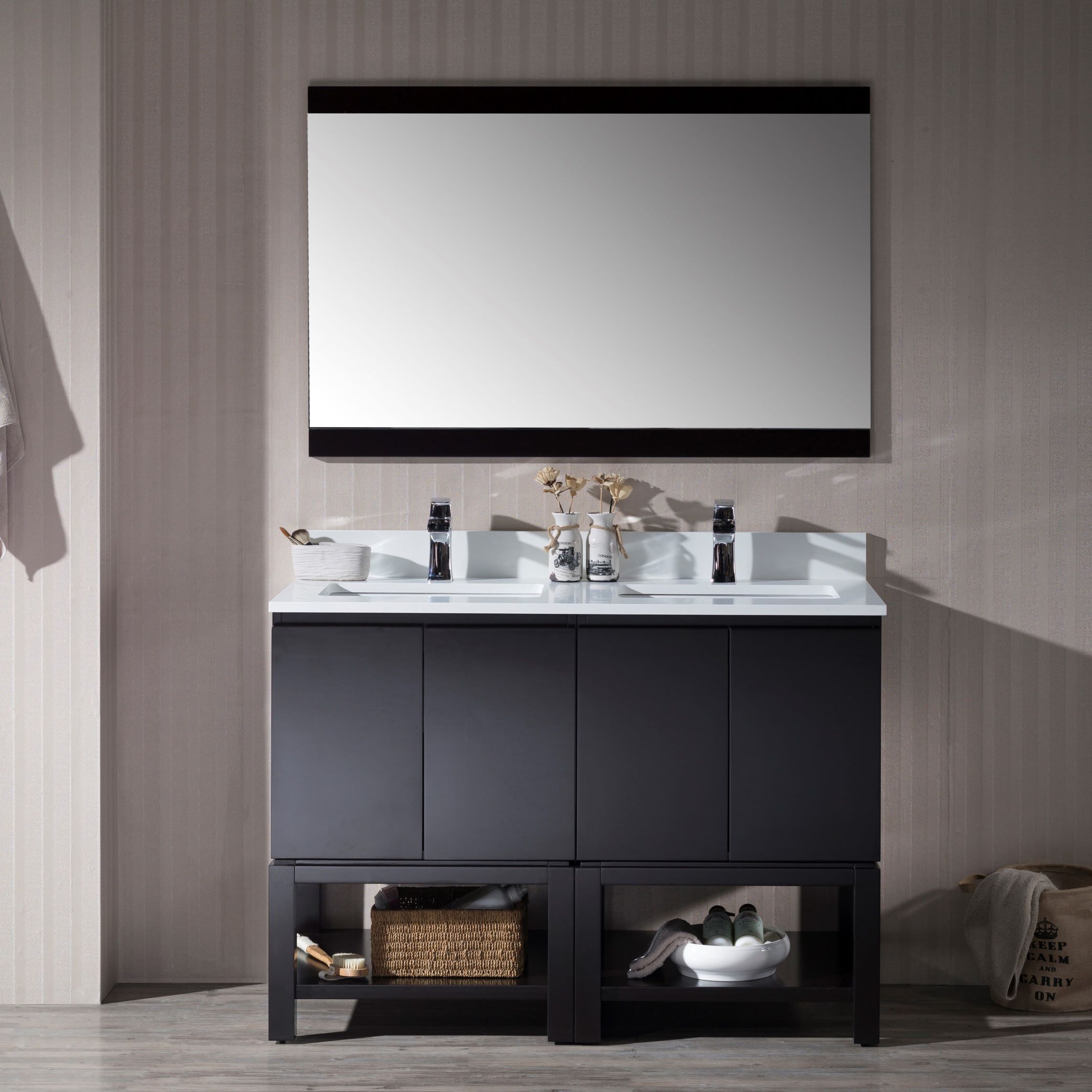 Monaco 48 Inch Vanity – Double Basins - Shop at Home Craft Studio - 1
