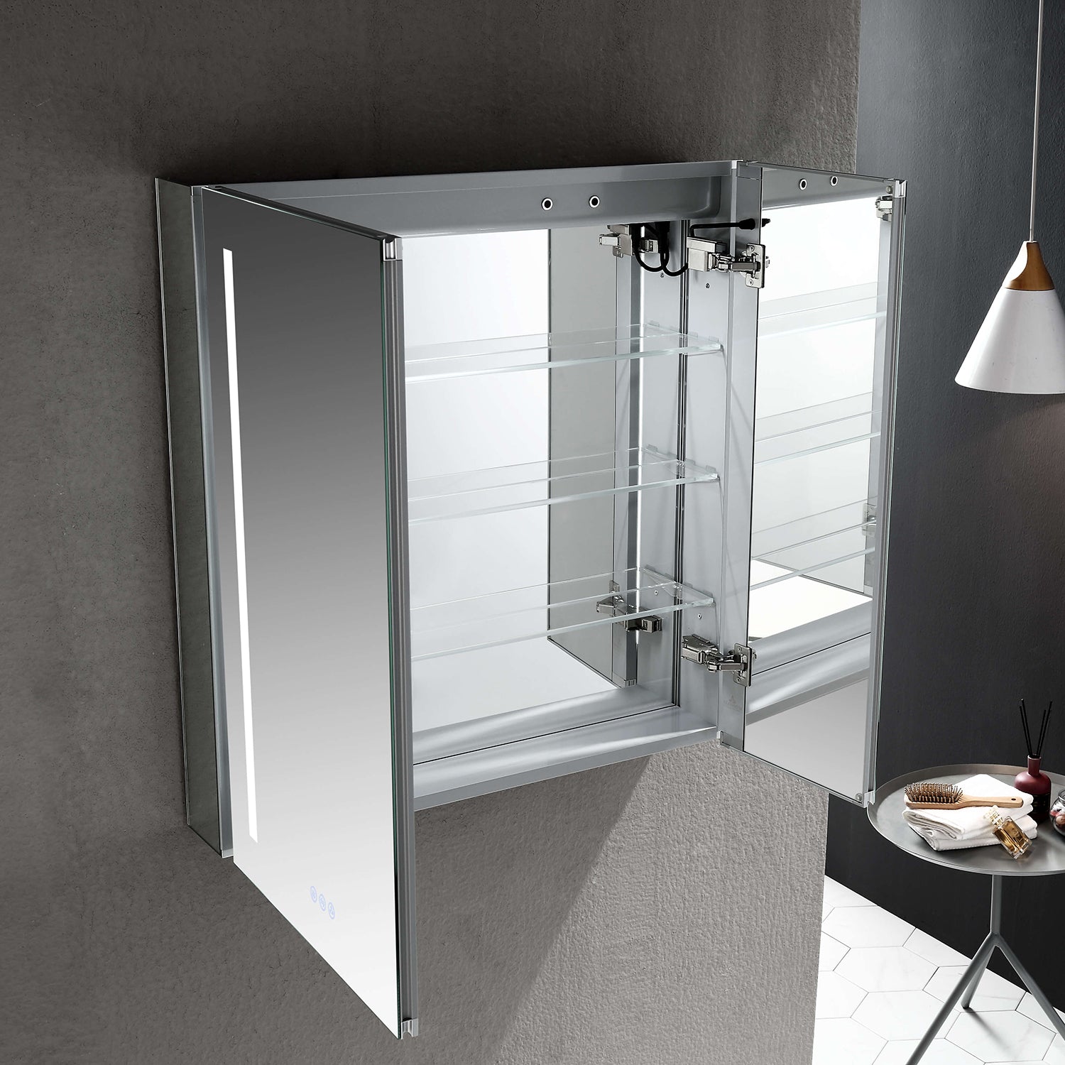 Pillar – 30 Inches LED Medicine Cabinet - Shop at Home Craft Studio - 9