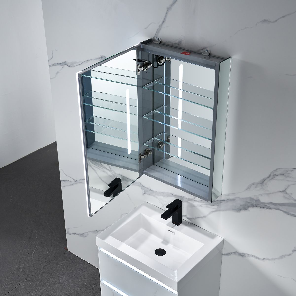 Pollux- 20 Inch LED Medicine Cabinet - Shop at Home Craft Studio - 8