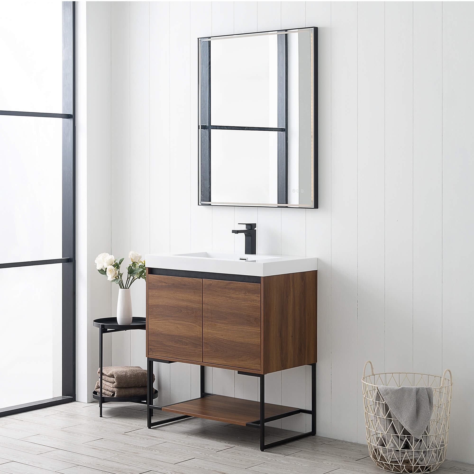 Porto 30″ Combo: Vanity with Acrylic Sink - Shop at Home Craft Studio - 3