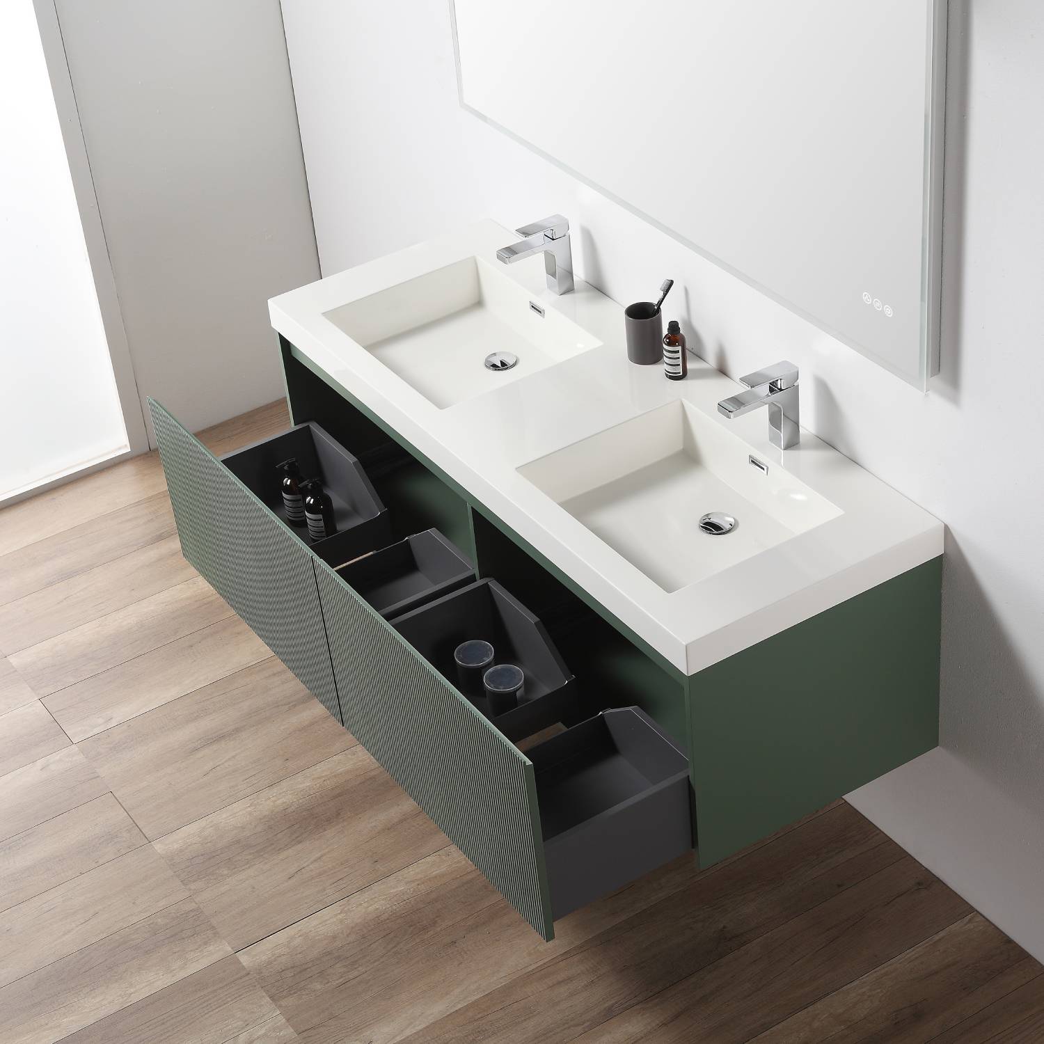 Positano 60″ Double Vanity - Shop at Home Craft Studio - 7