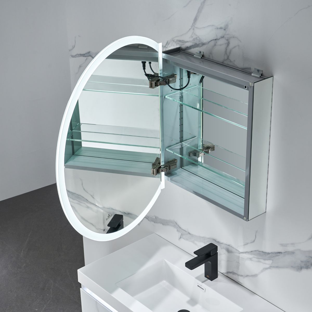 Regulus- 32 Inch LED Medicine Cabinet - Shop at Home Craft Studio - 6
