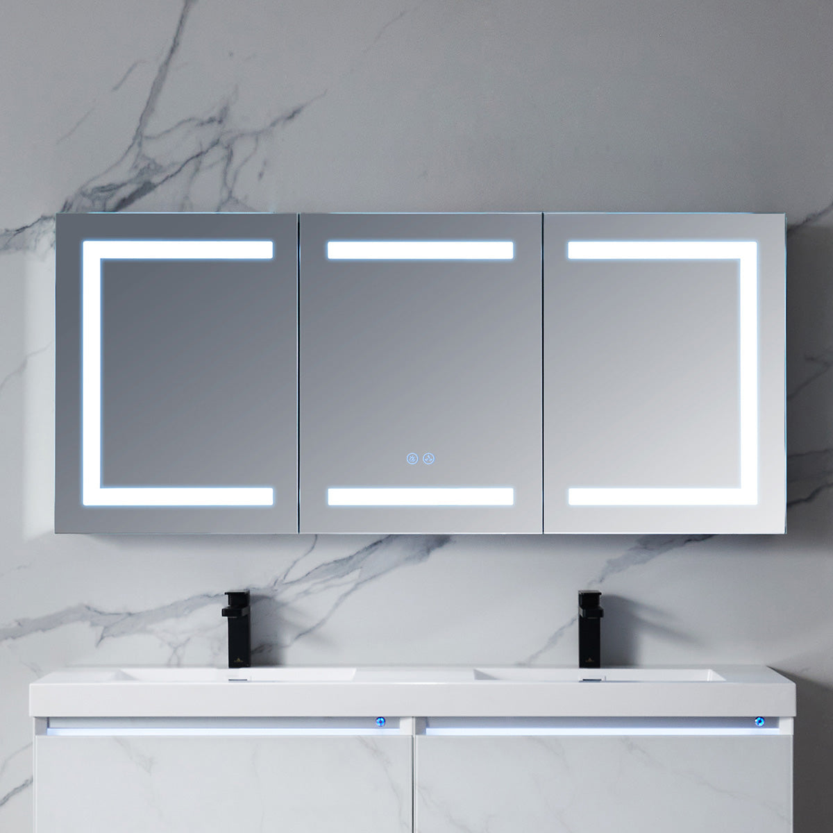 Rigel – 60 Inch LED Medicine Cabinet - Shop at Home Craft Studio - 3