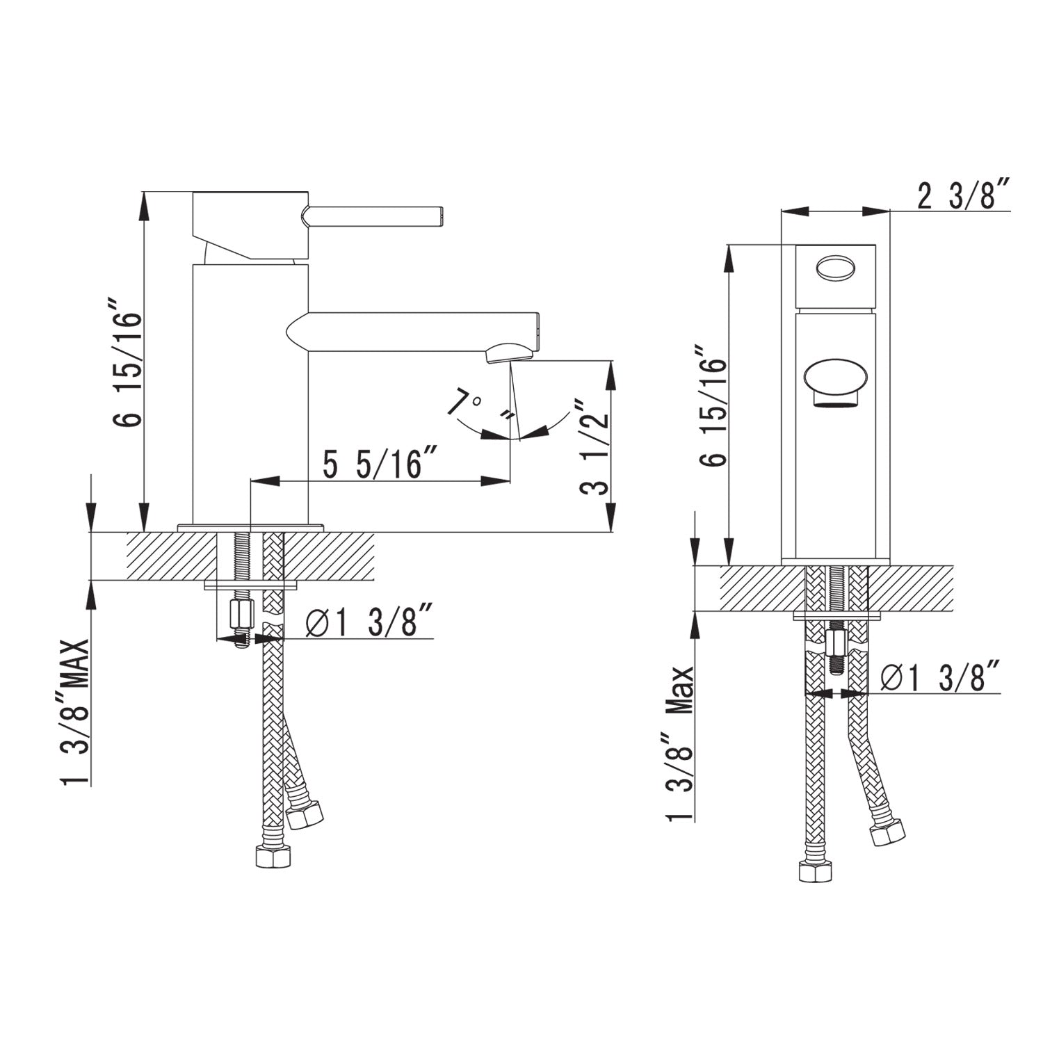 Single Handle Lavatory Faucet – F01 113 - Shop at Home Craft Studio - 2