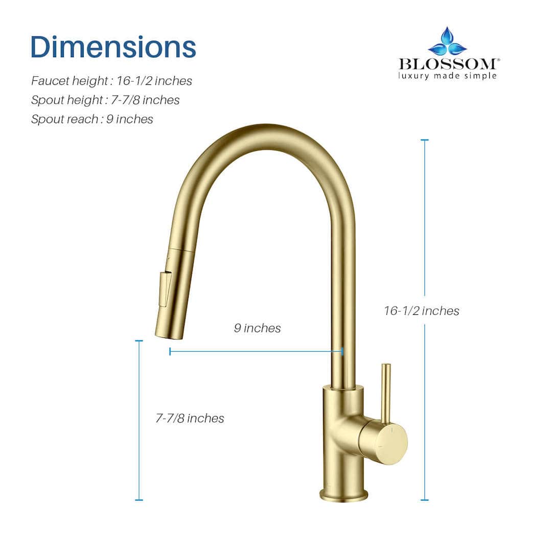 Single Handle Pull Down Kitchen Faucet – F01 206 - Shop at Home Craft Studio - 2