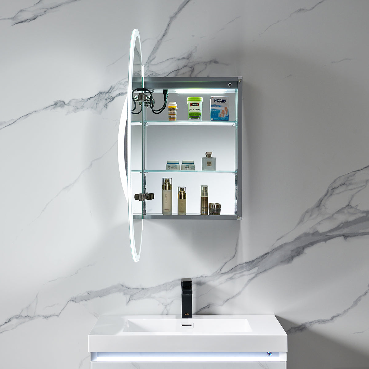 Spica – 24 Inch LED Medicine Cabinet - Shop at Home Craft Studio - 3