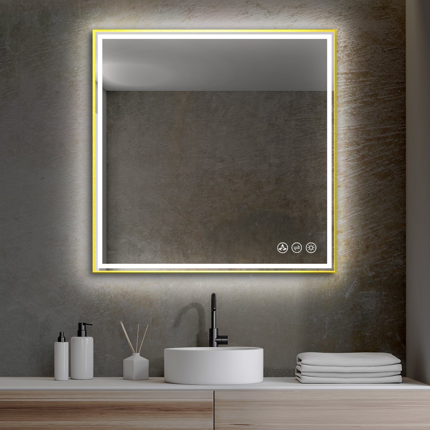 Stellar 36 Inch LED Mirror - Shop at Home Craft Studio - 1