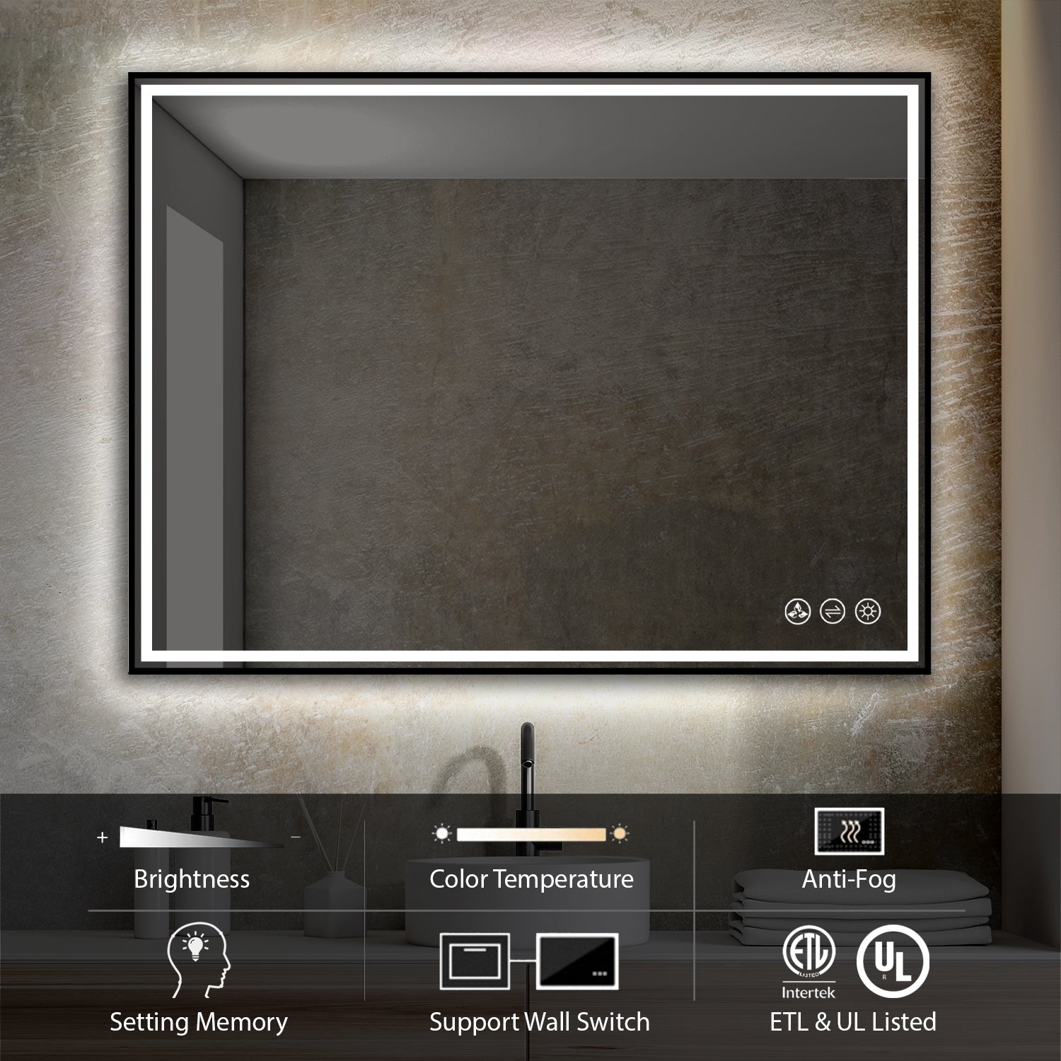 Stellar 48 Inch LED Mirror - Shop at Home Craft Studio - 2