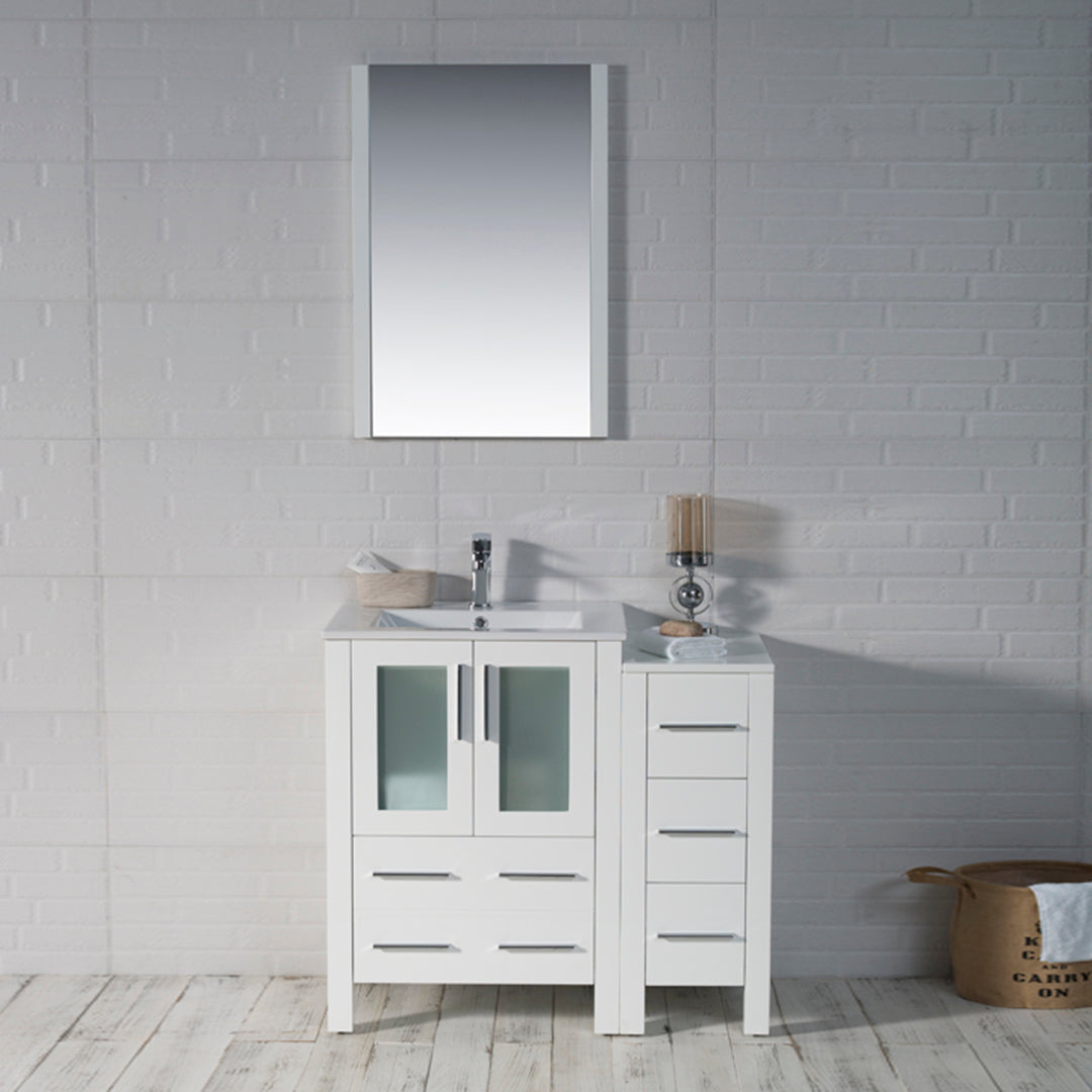 Sydney 36 Inch Vanity with Side Cabinet - Shop at Home Craft Studio - 1