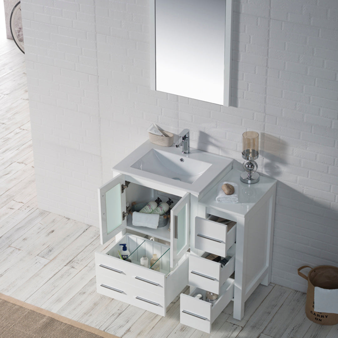 Sydney 36 Inch Vanity with Side Cabinet - Shop at Home Craft Studio - 4