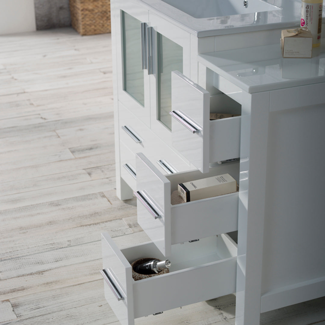 Sydney 42 Inch Vanity with Side Cabinet - Shop at Home Craft Studio - 5