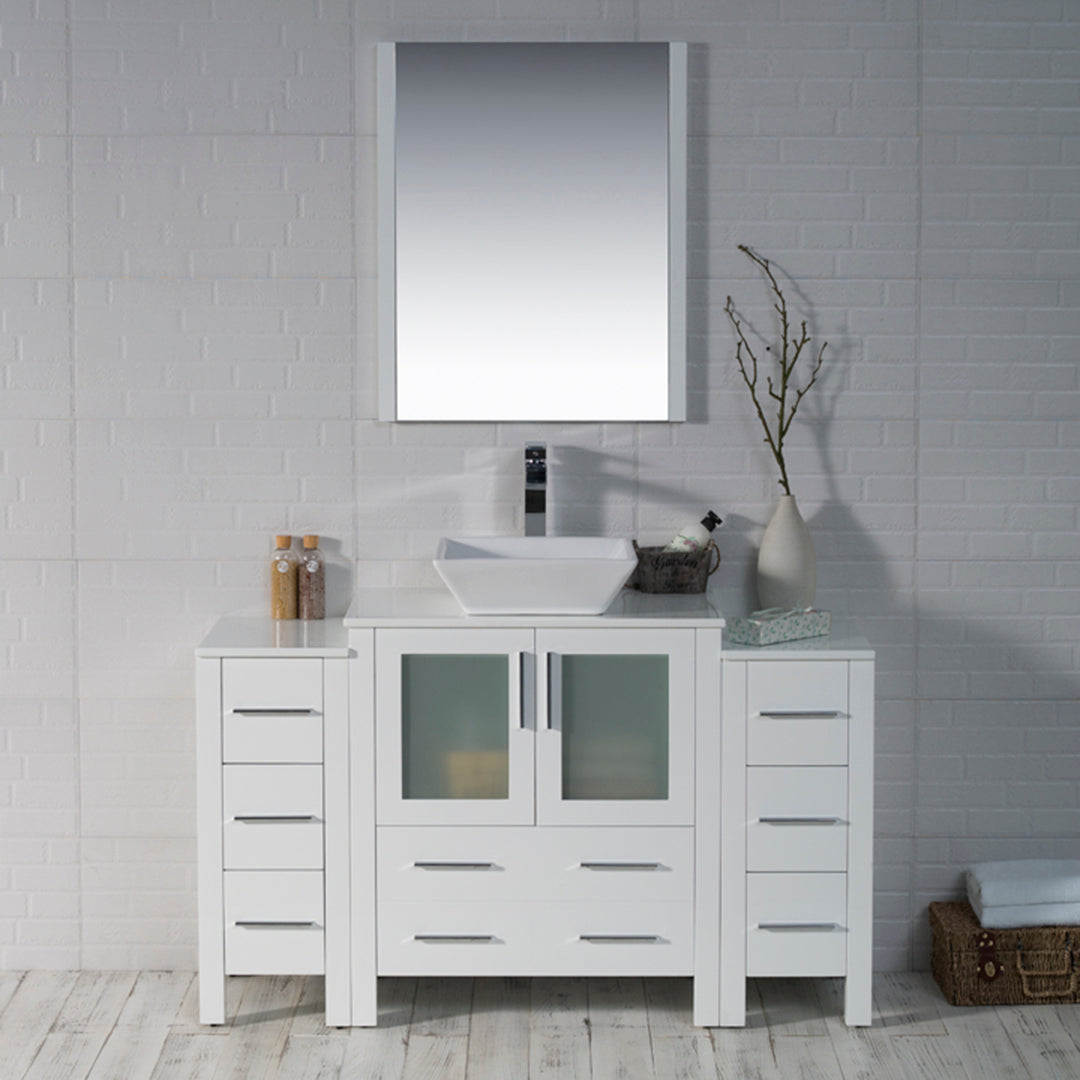 Sydney 54 Inch Vanity with Side Cabinet - Shop at Home Craft Studio - 1