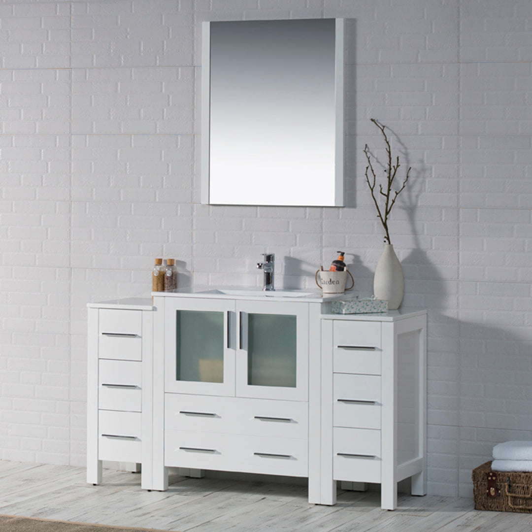 Sydney 54 Inch Vanity with Side Cabinet - Shop at Home Craft Studio - 2