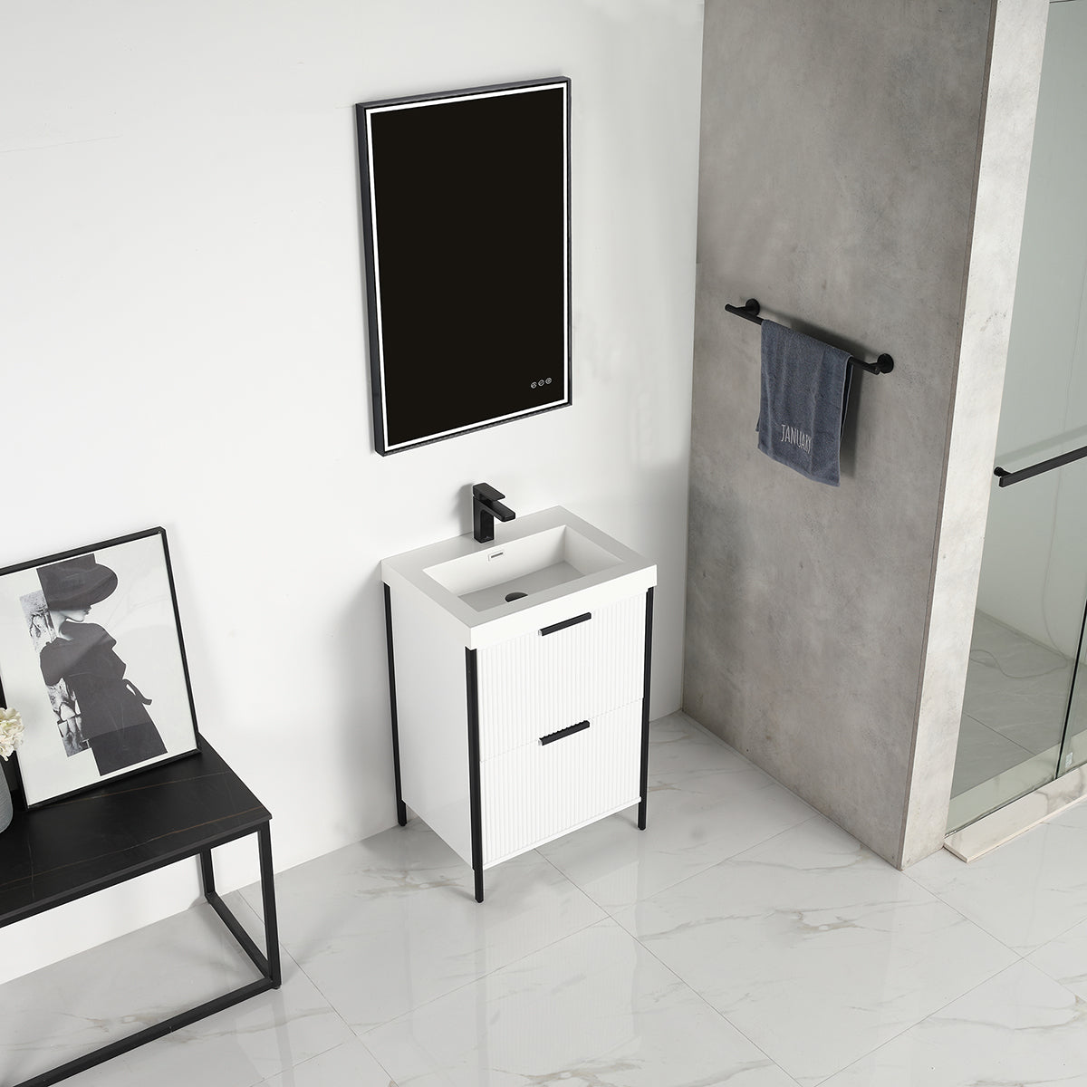 Zurich 24″ Vanity - Shop at Home Craft Studio - 11
