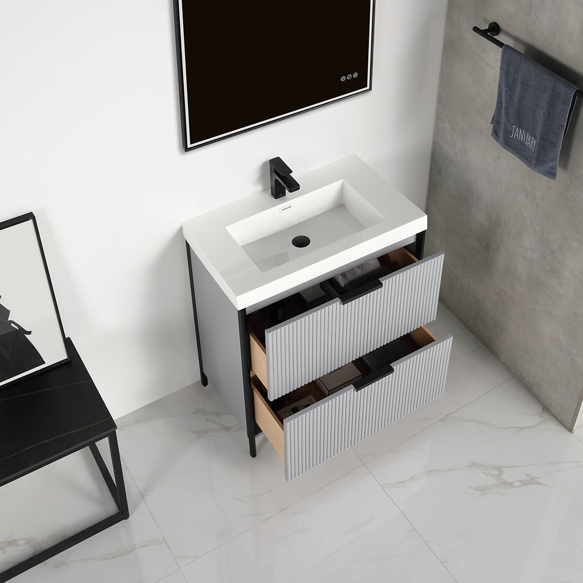 Zurich 30″ Vanity - Shop at Home Craft Studio - 16