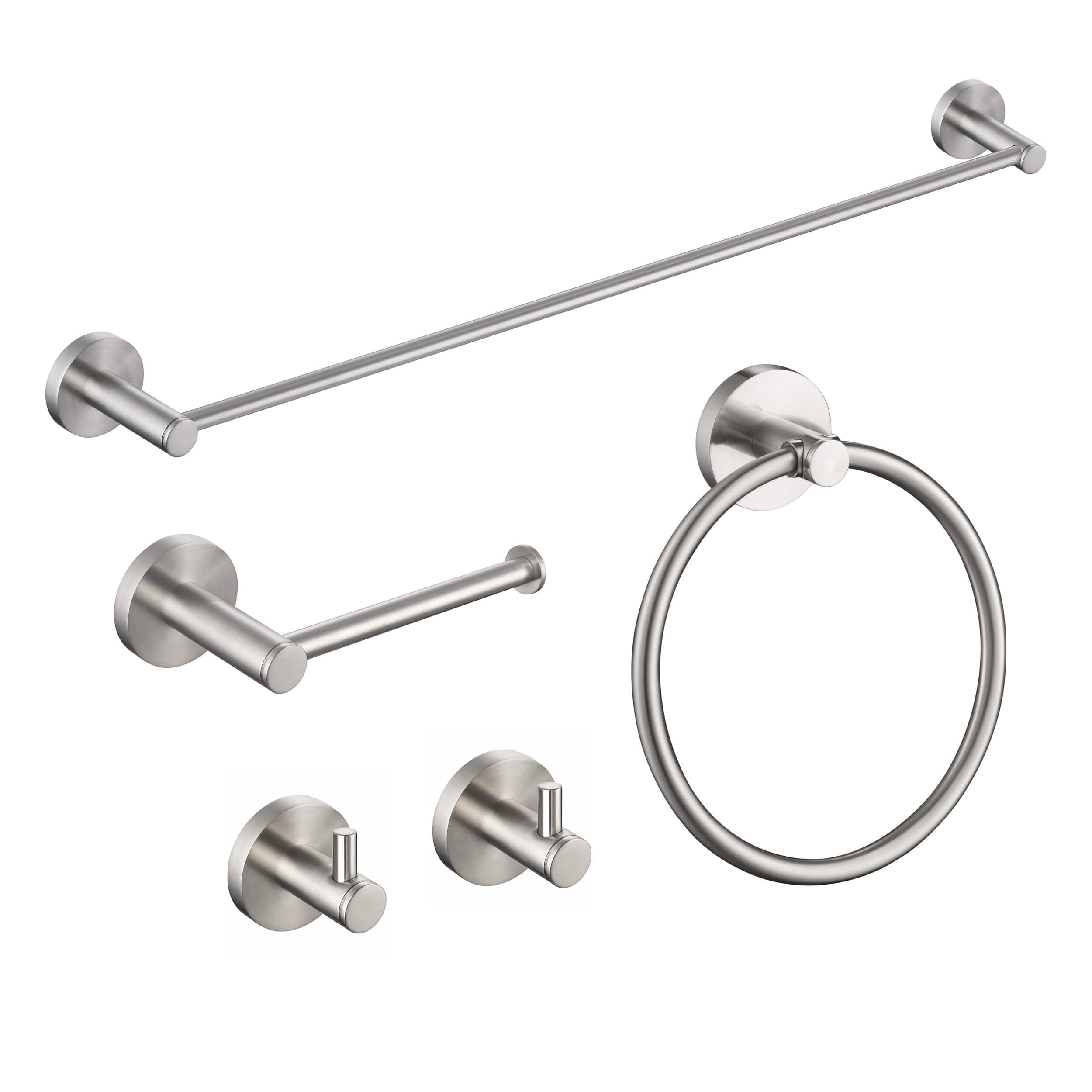 Halo 5-Piece Bathroom Hardware Set - C-CBA14-5-1