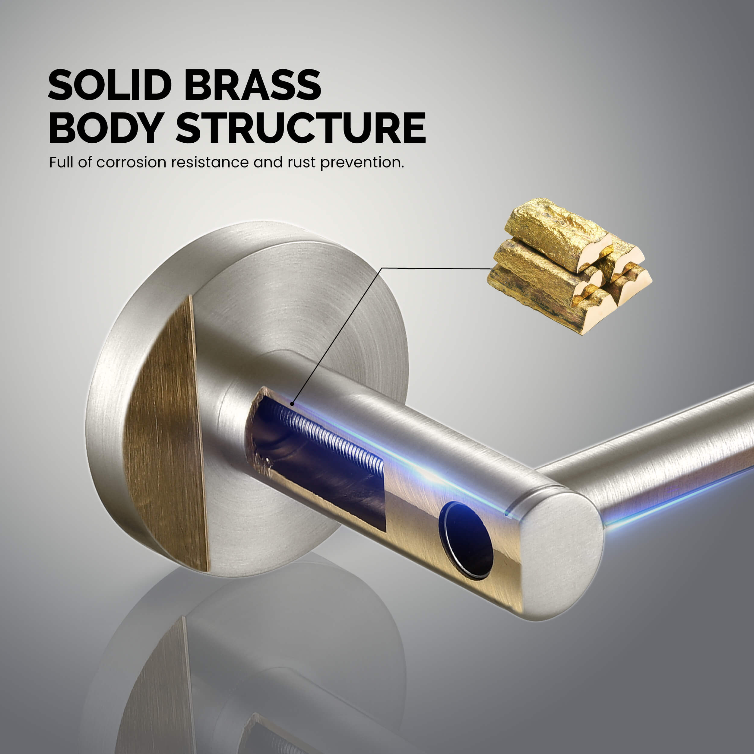 Halo 5-Piece Bathroom Hardware Set - C-CBA14-5-3