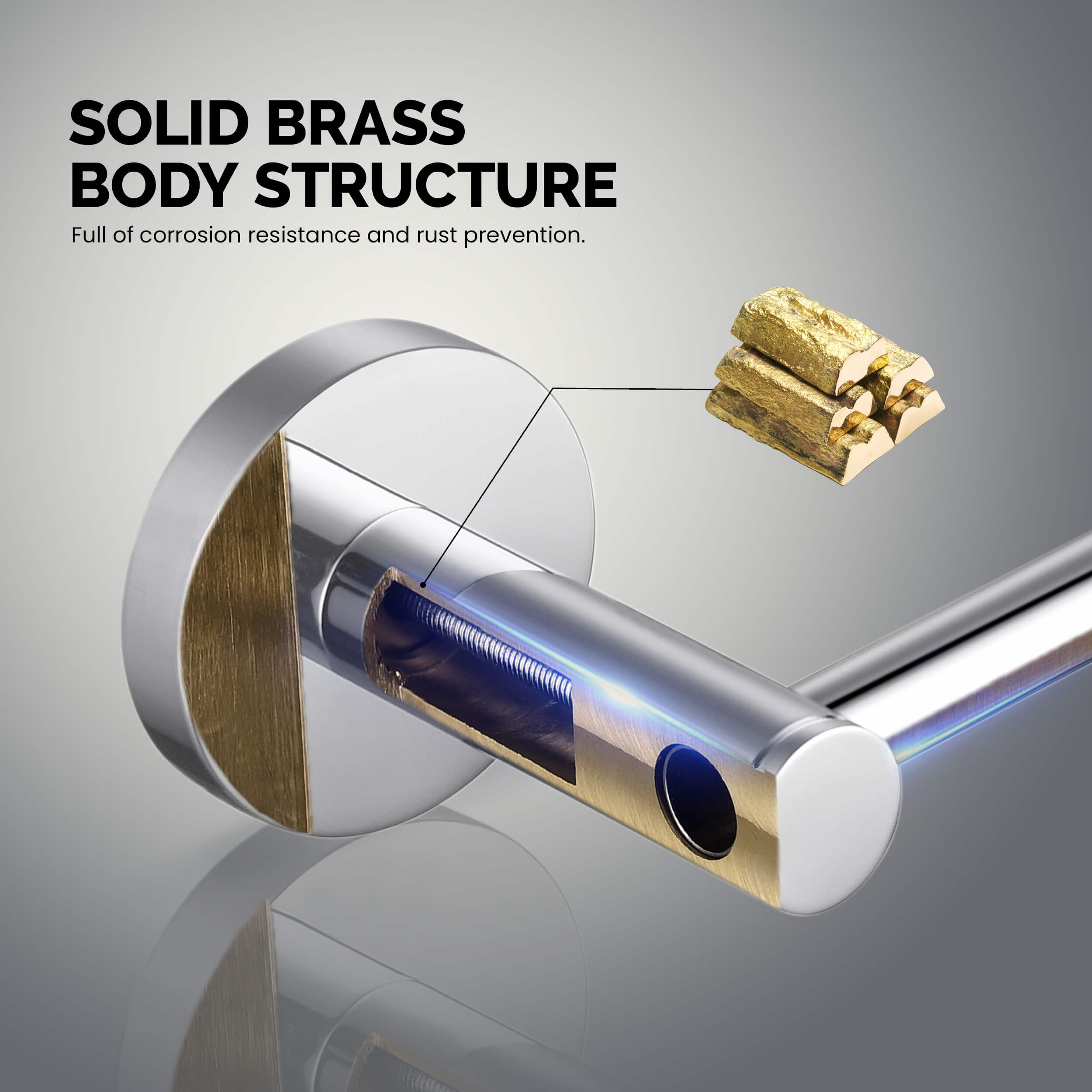 Halo 5-Piece Bathroom Hardware Set - C-CBA14-5-3